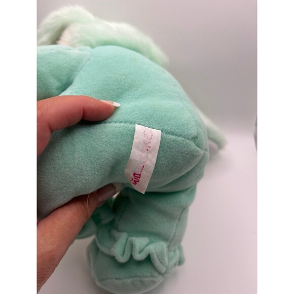 Vintage Commonwealth Mint Green Bunny with Blankie - Picture 6 of 6